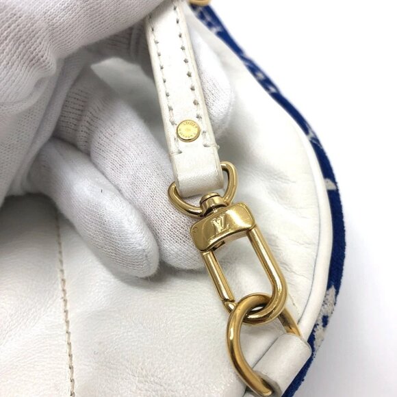 LOUIS VUITTON M46207 Monogram jacquard Palm Springs Mini Backpack blue - Picture 5 of 16